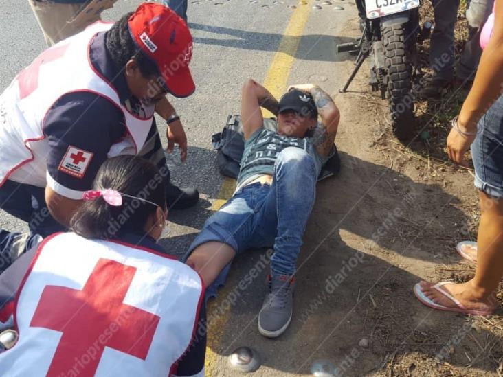 Motociclista Se Accidenta Al Intentar Evadir Bloqueo De Taxistas