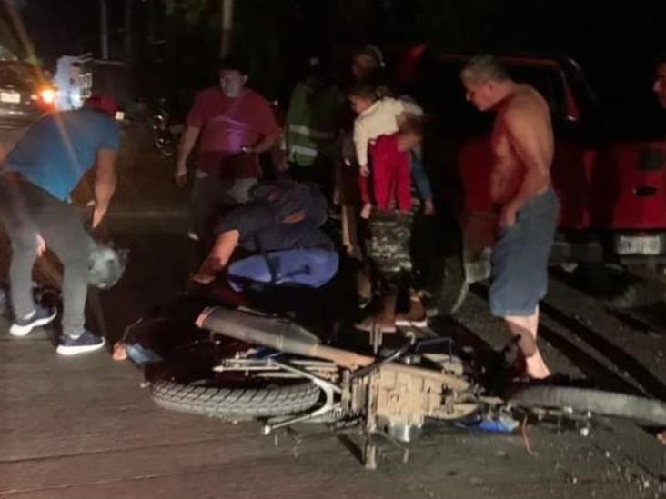 Motociclistas Sufre Aparatoso Accidente En Teapa