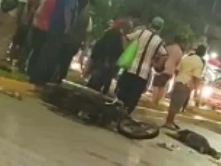 Se Accidenta Motociclista En Teapa