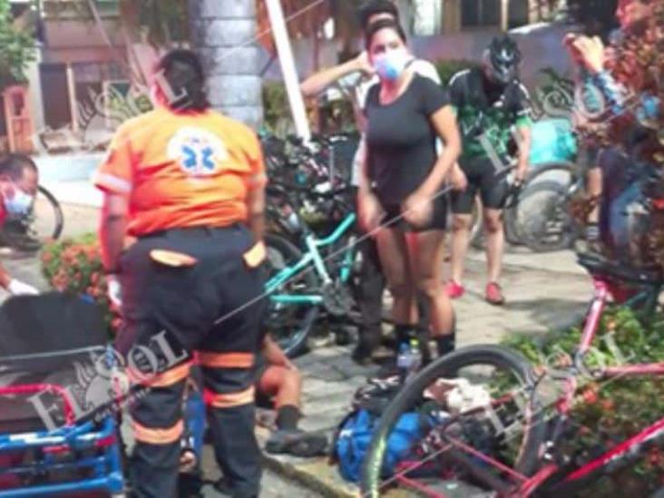 Trasladan A Ciclista A Hospital Privado