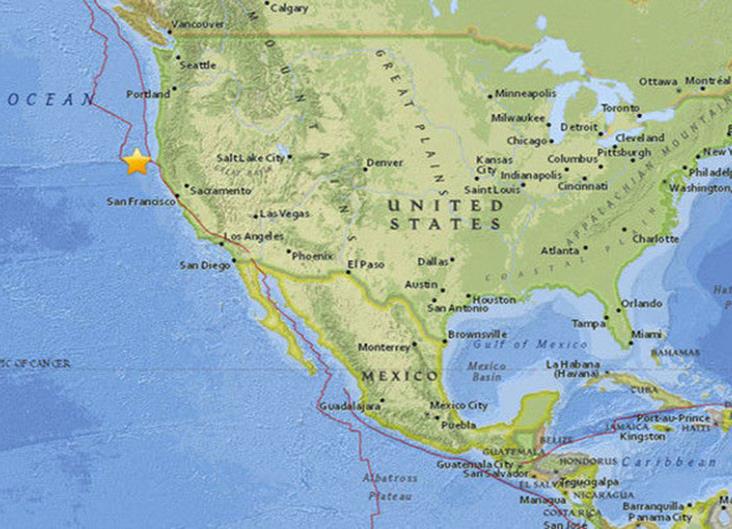 Un Terremoto De 6.5 Grados Sacude La Costa De California