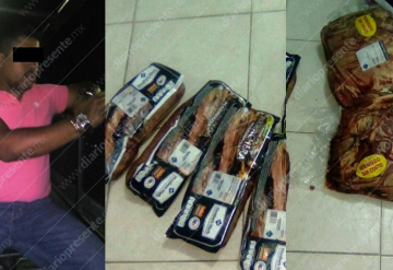 Detienen a ‘roba carne’ en Sams