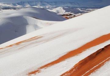 El desierto del Sáhara se cubre de ¡NIEVE!