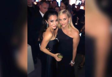 Martha Higareda entre estrellas en los Golden Globes