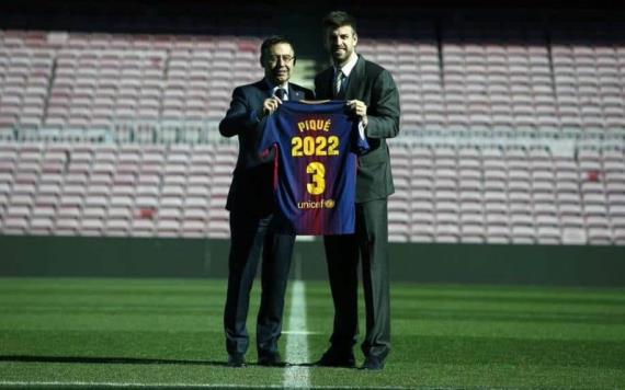 Gerard Piqué firmó su renovación de contrato con el Barcelona hasta el año 2022