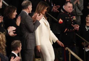 Melania Trump se salta el protocolo; llega por su cuenta al Congreso 