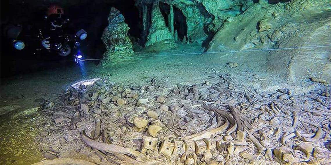 Encuentran centro de ritual maya en cuevas inundadas de Sac Actun