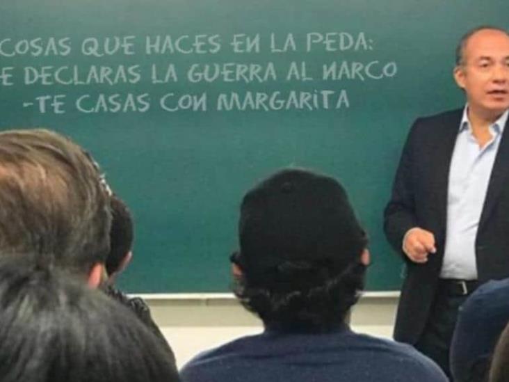Felipe Calderón imparte cátedra en el ITAM e internautas se burlan con memes