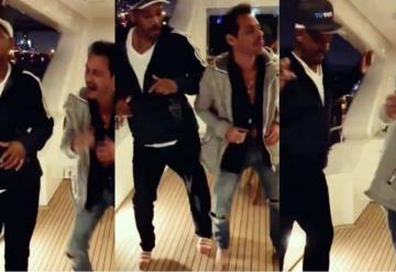 Will Smith toma clases de salsa con Marc Anthony