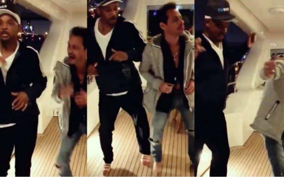 Will Smith toma clases de salsa con Marc Anthony