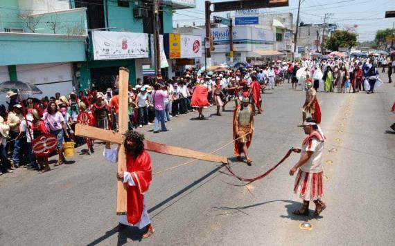 El tradicional Viacrucis de Tamulté un gran acto de fe y tradición