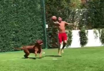 VIDEO: El día en el que Messi jugó futbol con su perro