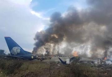 Sobrevivieron 103 a caída e incendio de avionazo en Durango