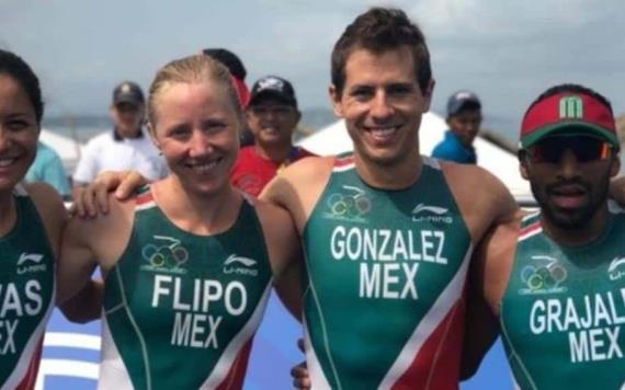 México, absoluto campeón del triatlón de relevos mixto en JCC