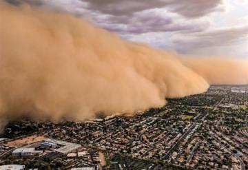 Graban imágenes de tormenta de arena gigante en Arizona