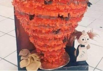 Llegó la piñata perfecta, “Una de trompo al pastor”