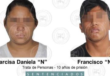 Sentencian a una pareja a diez años de prisión por trata de personas