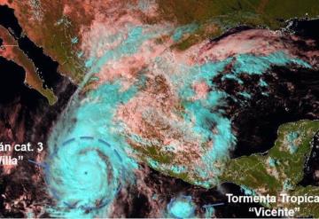 9 muertos en Oaxaca  por tormenta tropical Vicente