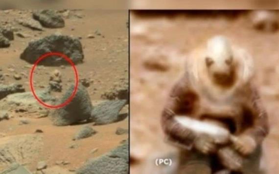 La NASA difunde imágenes de Marte y usuarios detectan un extraterrestre