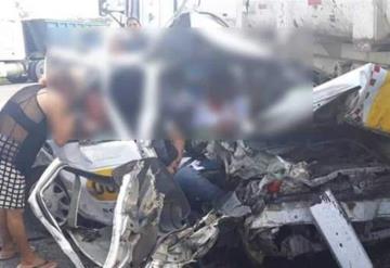 Trágico accidente en carretera Villahermosa-Macuspana km 40