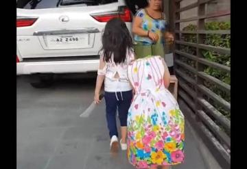 Esta niña porta el disfraz más escalofriante de Halloween