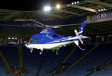 Momento en el que se estrella el helicóptero del Leicester