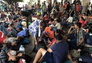 Cuarta caravana de migrantes  llega a Chiapas