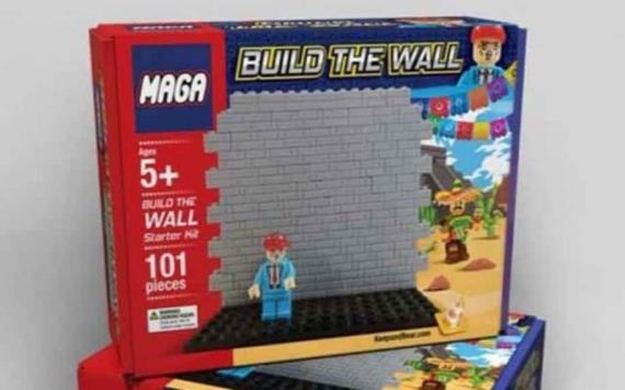 Crean juguete que simula muro de Trump