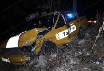 Sujeto briago provoca fuerte accidente en carretera Frontera-Villahermosa km 12