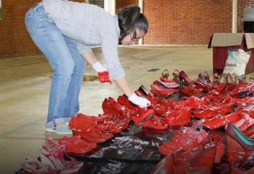 Zapatos Rojos, una intervención contra el feminicidio