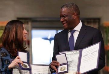 Nadia Murad y Denis Mukwege reciben el Premio Nobel de la Paz