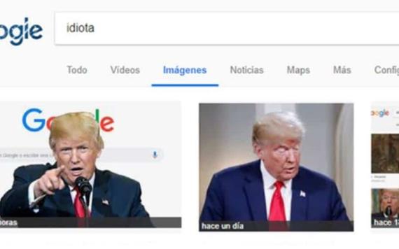 ¿Por qué si buscas idiota en Google aparece Donald Trump?