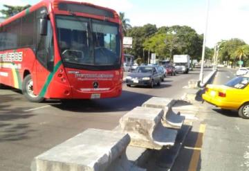 Mueven muro de contención en Ruiz Cortines para retornar y evitar manifestación