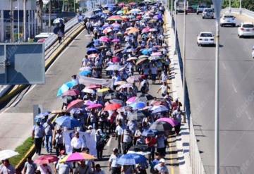 #Fotogalería Así luce Ruiz Cortines tras marcha de manifestantes