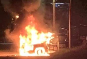 Se incendia patrulla de la SSP en Bosques de Saloya; reportan fue por corto circuito