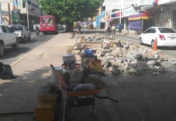 Ampliarán banquetas en centro de Villahermosa  