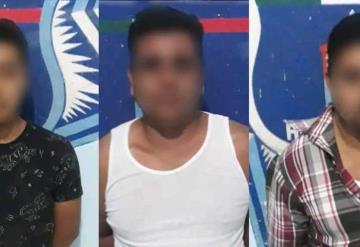 Detienen a tres huachicoleros en Huimanguillo