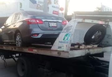 Recupera la Secretaría de Seguridad Pública auto robado este día en Villahermosa