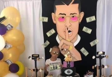 Este niño celebró su cumpleaños al mero estilo de Bad Bunny