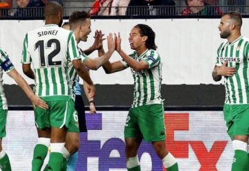 El tabasqueño Diego Laínez marca su primer gol con el Betis en su debut en la Europa League