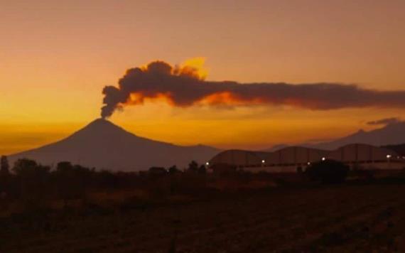 Registra actividad volcánica el Popocatépetl, activa alerta en México