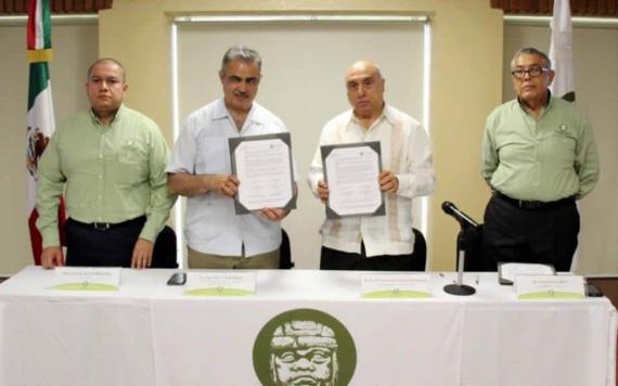 Firman Convenio de Colaboración la Universidad Olmeca y Protección Civil