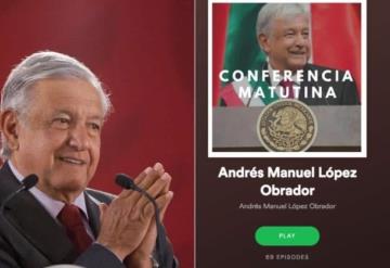 AMLO llega a Spotify; el playlist con las conferencias mañaneras ya está disponible