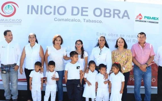 Refuerzan el sector educativo en Comalcalco con dos nuevas obras