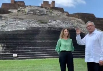 AMLO exige disculpas por conquista de México a rey de España y al Papa desde Zona Arqueológica