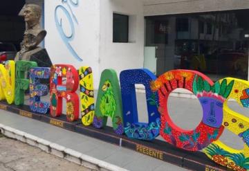 Pintores tabasqueños plasman arte en letras de ENFERIADOS