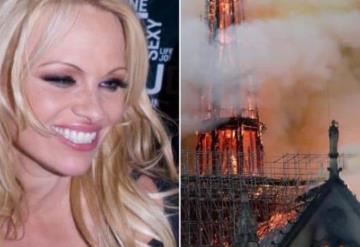 Enfurece a Pamela Anderson donaciones a Notre Dame; “hay donaciones más importantes”