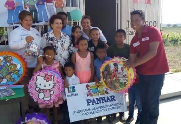 Festejan el día del niño en Balancán