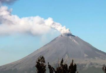 Se registra sismo en el volcán Popocatépetl y 44 exhalaciones