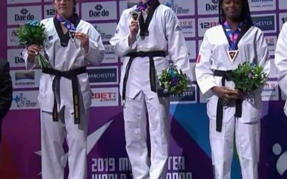 Gana plata María del Rosario Espinoza y es triple medallista mundial